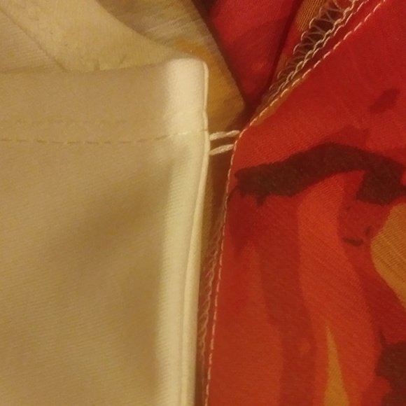 Alfred Dunner Woman Orange Floral 2-N-1 Blouse - Picture 6 of 8